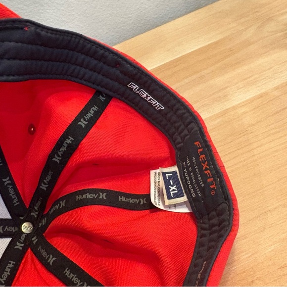 HURLEY Flex Dri Fit Red Skater Nike Large-XL Men's Baseball Cap Streetwear - Picture 5 of 8